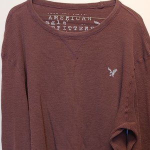 Burgundy American Eagle Long Sleeve- Size XL